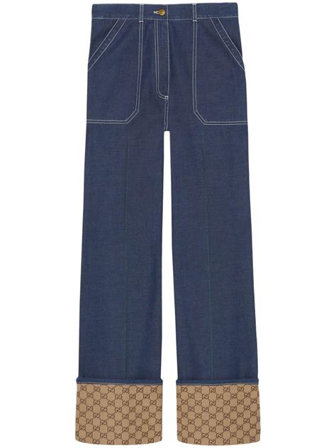 pantalone donna gucci|gucci jeans for women.